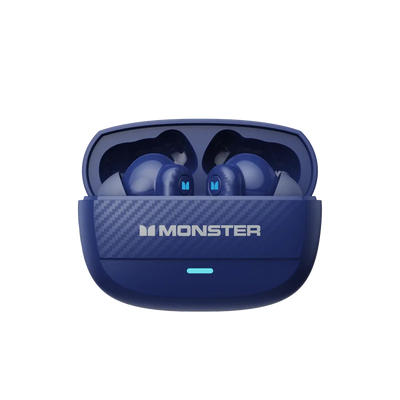 سماعات Monster XKT19 اللاسلكية بتقنية البلوتوث 5.4 وتقنية تقليل الضوضاء طويلة الأمد وصوت محيطي عالي الدقة وسماعات أذن لموسيقى الألعاب