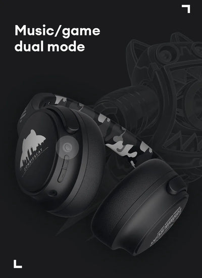 Choice ZOMBIESCAT QCWS-S5 Wireless Bluetooth Headset Ultra Long Life Headphones Bass-Heavy Gaming Noise Canceling Earphones