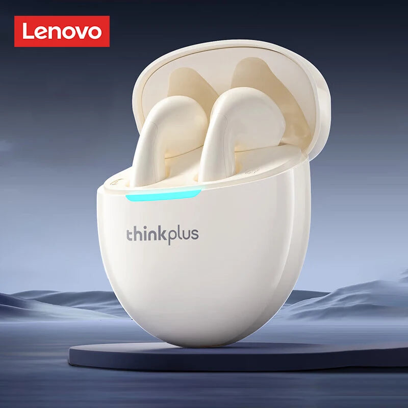 Original Lenovo LP48 TWS Wireless Bluetooth V5.4 Earphones Half-In-Ear Music Earbuds Ultra-Long Battery Life HD Call Headphones