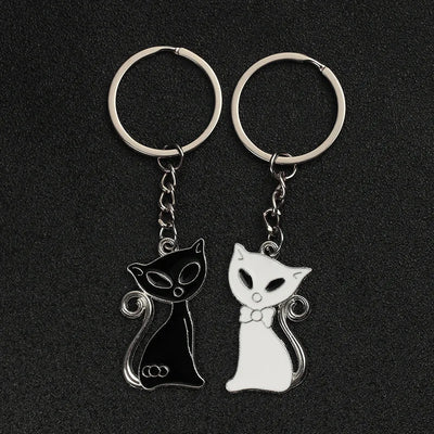 New Trendy Hot Sale one Pair Key Chain Alloy Arrow Bow Love Keyrings Key Chains Lovers Ring Couples keychain for Gift 17343