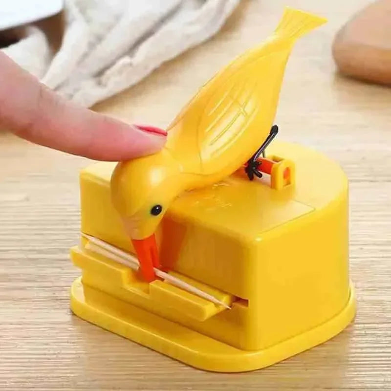 New Small Bird Toothpick Container Automatic Toothpick Dispenser Toothpick Holder Home Decoration Kitchen Accessories