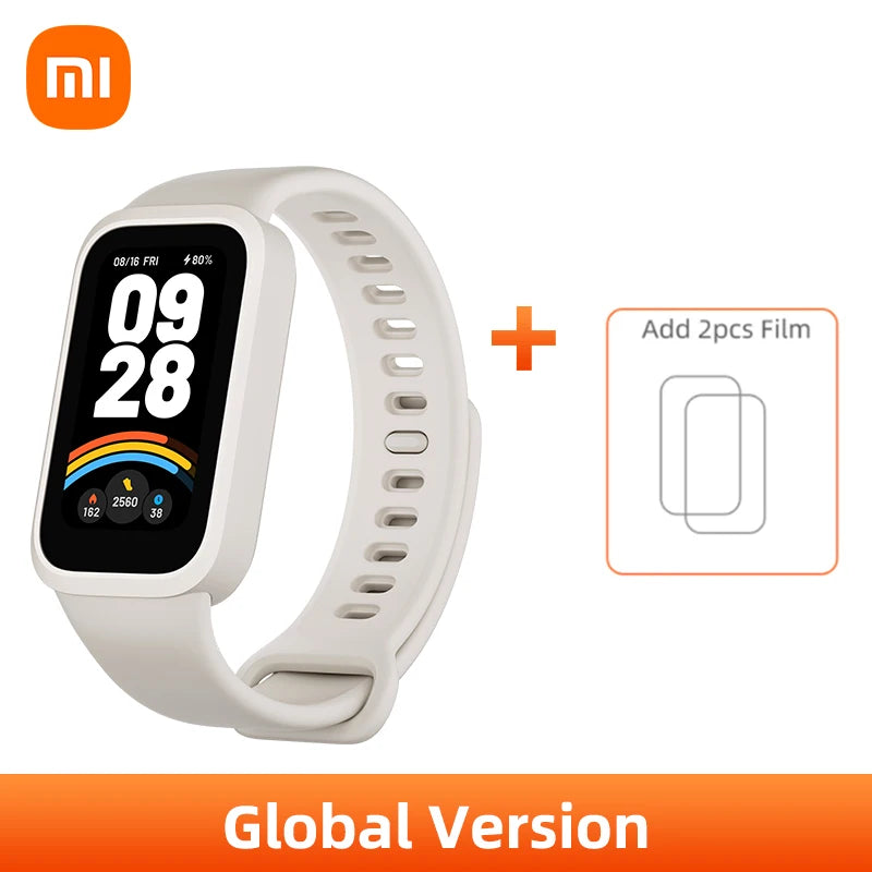 الإصدار العالمي من Xiaomi Smart Band 9 Active شاشة TFT مقاس 1.47 بوصة أكثر من 100 واجهة ساعة عمر بطارية يصل إلى 18 يومًا ومقاومة للماء حتى عمق 5ATM*