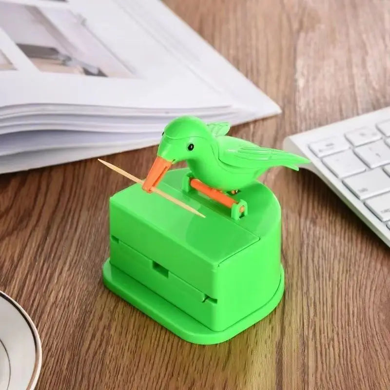 New Small Bird Toothpick Container Automatic Toothpick Dispenser Toothpick Holder Home Decoration Kitchen Accessories