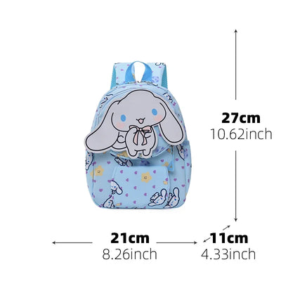 Cinnamoroll Series Backpack Set, Cartoon Anime Schoolbag, Casual Large Capacity Daypack, Student Kids Travel Commute Knapsack