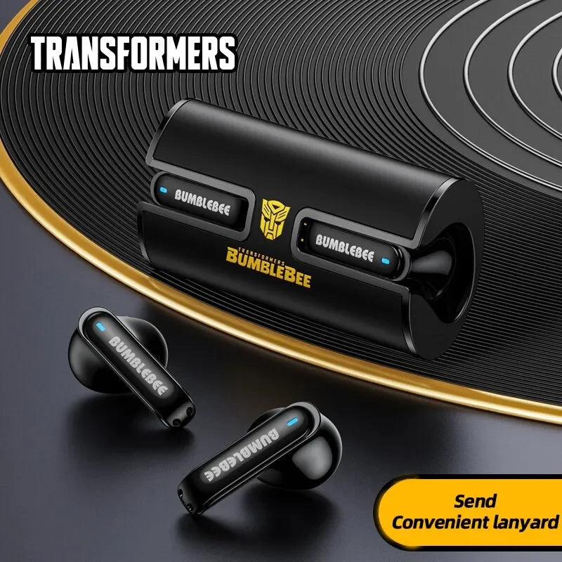 Transformers TF-T02 New TWS Wireless Bluetooth V5.3 Earphones Gaming Music Dual Mode Headset HiFi Sound Low Latency Headphones