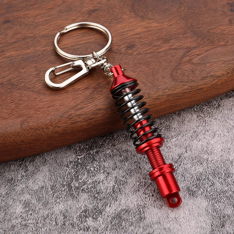 Creative Gear Head Keychain Speed Gearbox Keyring for Car Key Turbo Hub Brake Disc Pendant Shock Absorber Keys New Wholesale