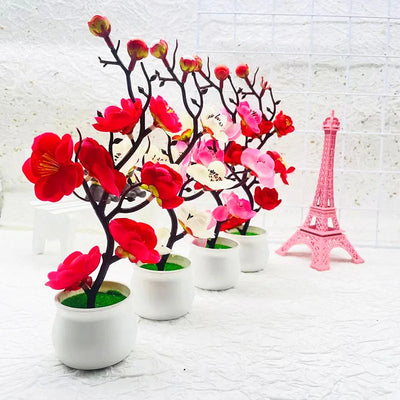 Mother's Day New Artificial Plants Bonsai Small Tree Simulation Pot Plants Fake Flowers Table Potted Ornaments Home