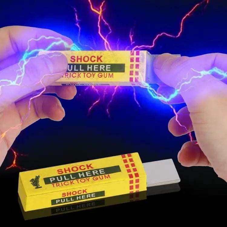 Electric Shock Joke Chewing Gum Pull Head Shocking Toy Gift Gadget Prank Trick Gag Funny