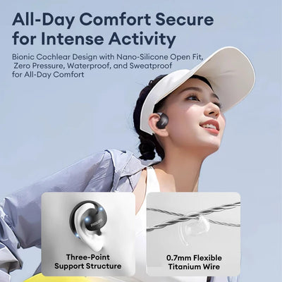 Philips TAT2708 OWS Wireless Bluetooth Earphones Noise Cancelling Game Headset Long Endurance Waterproof Sport Earbuds With Mic