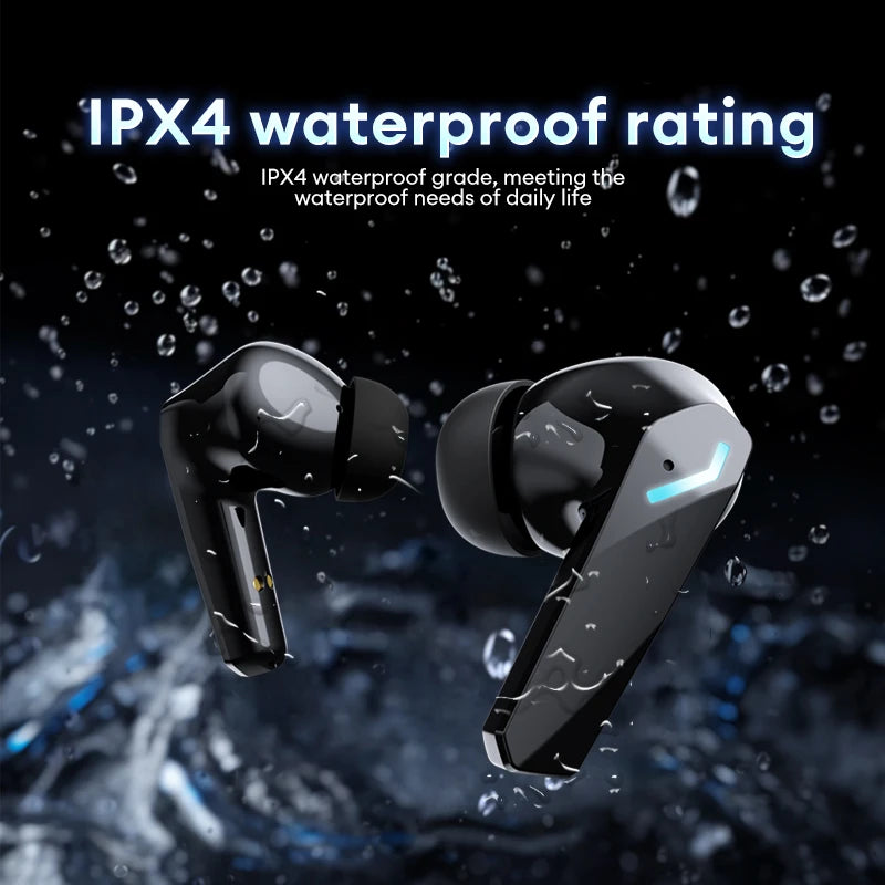 New Lenovo XT53 Wireless Upgrade Bluetooth 5.4 Earbuds LED Digital Display Low Latency Gaming Headset Waterproof Sport Earphones