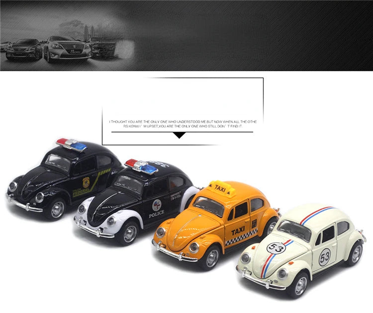 1:32 Volkswagen Beetle Alloy Car Diecasts Metal Classic Toy Model with Pull Back Function Vehicles for Child Gifts A931