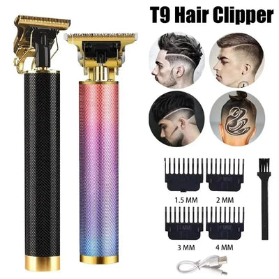 Vintage T9 Hair Cutting Machine Professional Hair Clipper Barber Men Hair Trimmer Shaver Electric Body Hair Beard Shaving