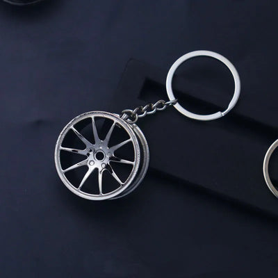 Creative Gear Head Keychain Speed Gearbox Keyring for Car Key Turbo Hub Brake Disc Pendant Shock Absorber Keys New Wholesale