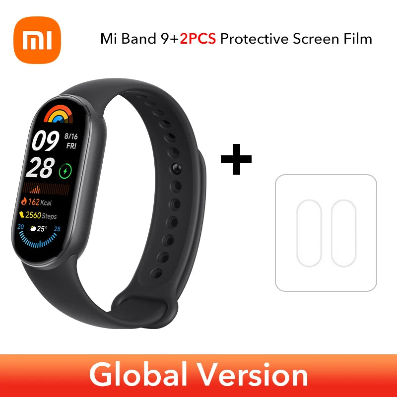 الإصدار العالمي من سوار Xiaomi Smart Band 9 مع أكثر من 150 وضعًا رياضيًا وشاشة AMOLED مقاس 1.62 بوصة وإطار معدني ملون ومراقبة الأكسجين في الدم طوال اليوم