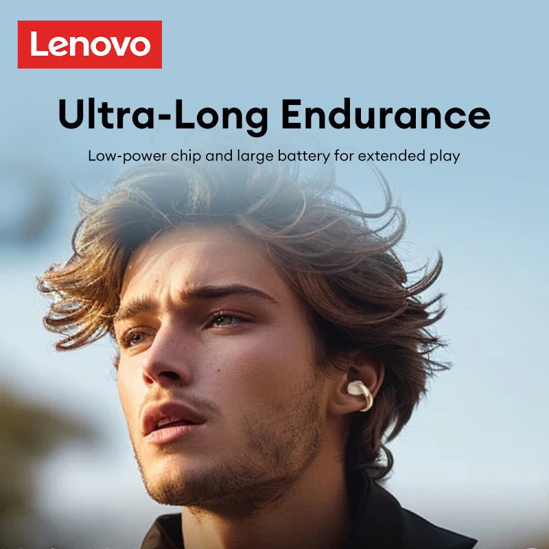 New Original Lenovo LP38 OWS Wireless Bluetooth V5.4 Earphones Ear Clip Smart Low Latency Gaming Earbuds HD Call Touch Headset