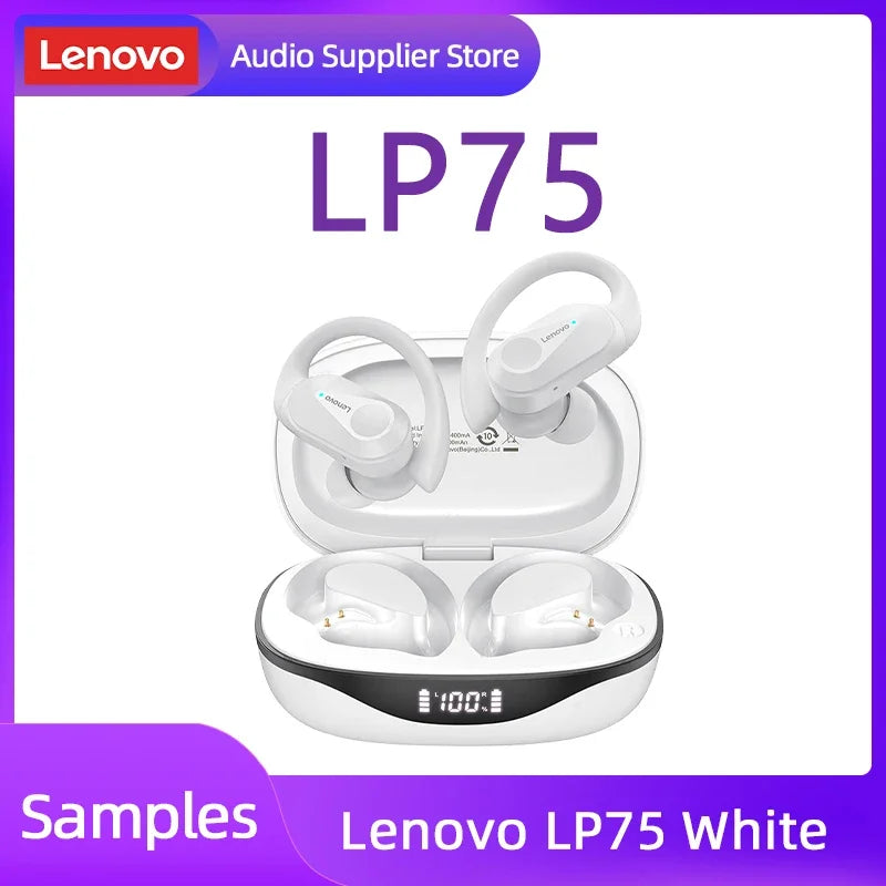 Lenovo Original LP75 TWS 5.3 Bluetooth Headphones Wireless Earphones LED Digital Display Noise Reduction Earbuds New