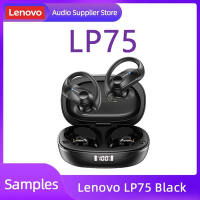 Lenovo Original LP75 TWS 5.3 Bluetooth Headphones Wireless Earphones LED Digital Display Noise Reduction Earbuds New