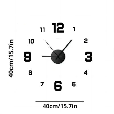 Creative Frameless DIY Wall Clock Wall Decoration Home Silent Clock Living Room Office Wall Decoration Art Bedroom Decor Modern