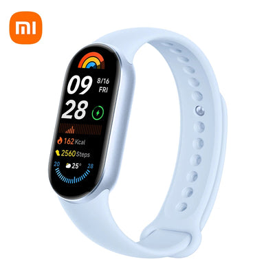 الإصدار العالمي من سوار Xiaomi Smart Band 9 مقاس 1.62 بوصة AMOLED يدعم أكثر من 150 وضعًا رياضيًا وعمر بطارية يصل إلى 21 يومًا ومراقبة النوم SpO2* سوار