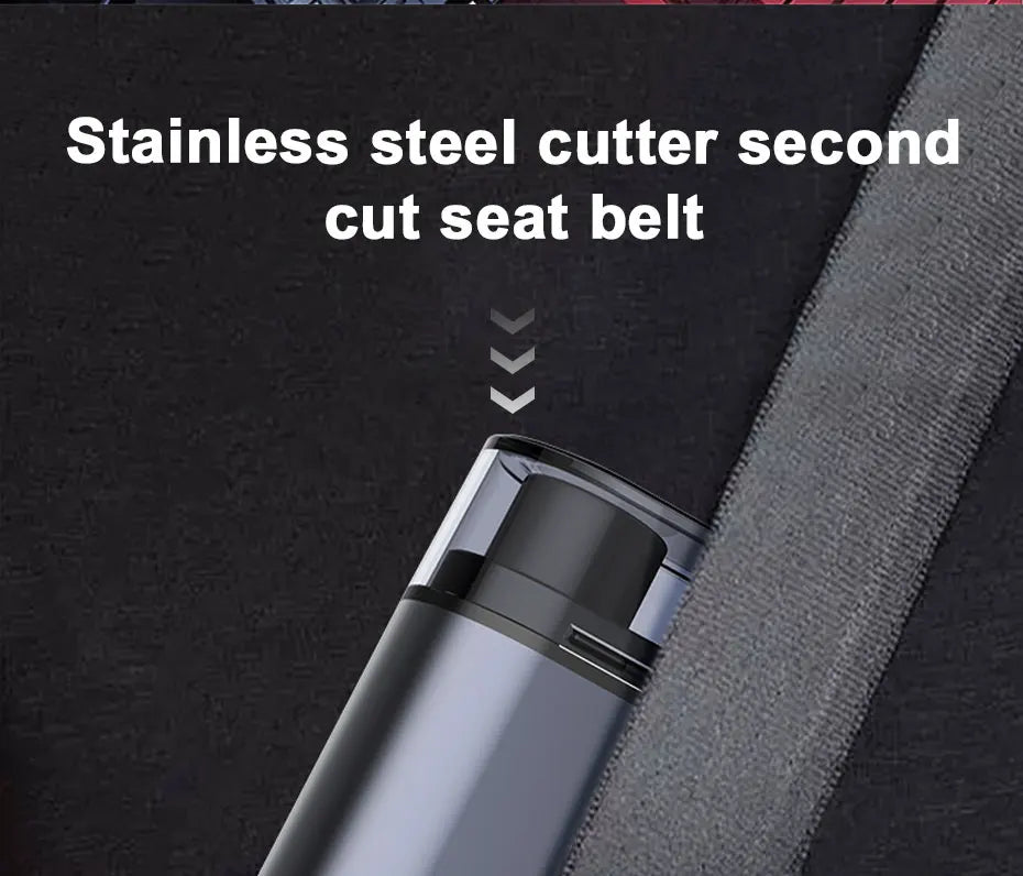 SEAMETAL Alloy Car Safety Hammer Multifunction Car Glass Window Breaker Seat Belt Cutter Life-Saving for Car Emergency Escape