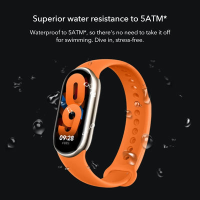 Global Version Xiaomi Band 8 1.62'' AMOLED Ultra Long Battery Life 16 Days Smart Bracelet 150+ Sport Modes  Smart band