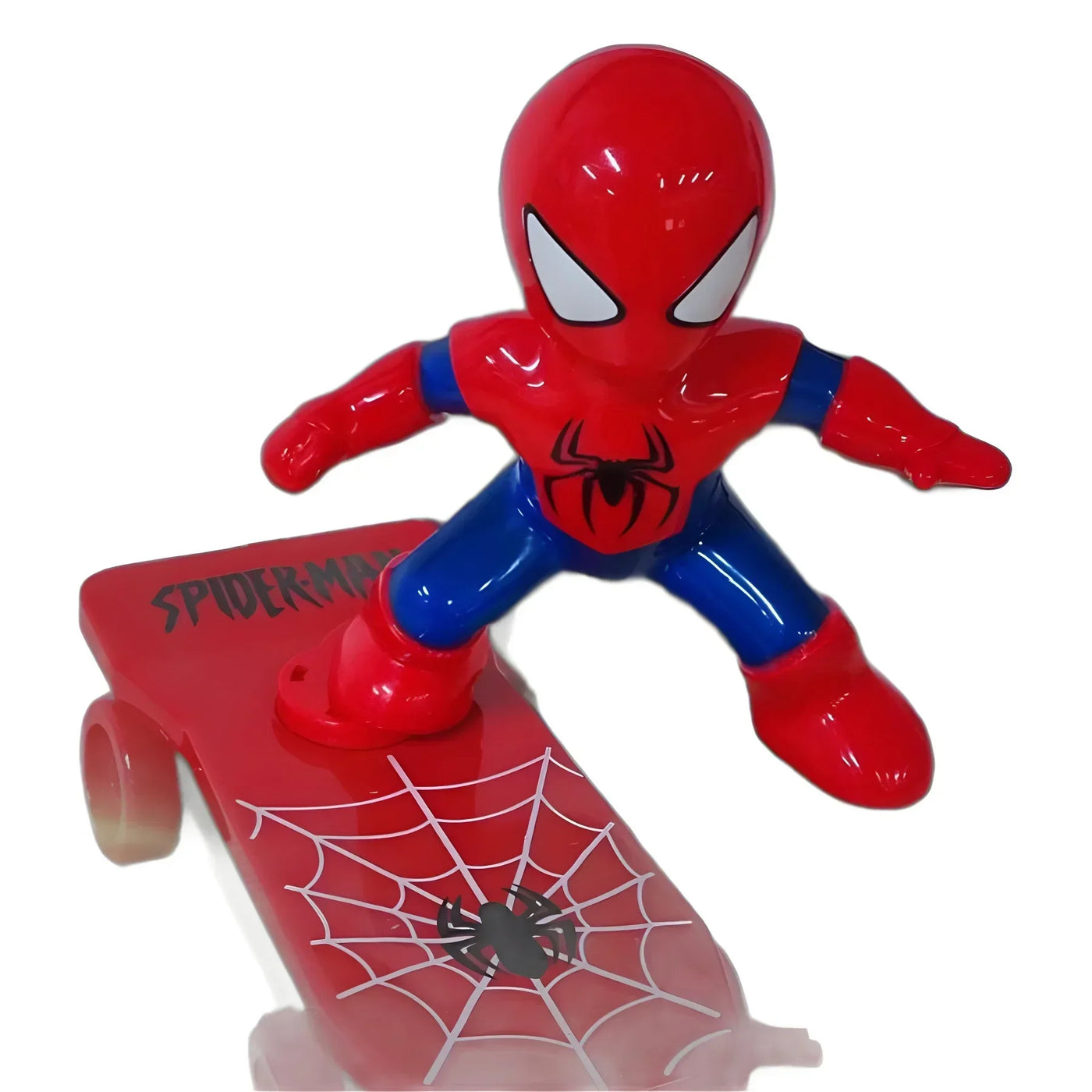 New Spiderman Automatic Flip Rotation Skateboard Acousto-Optic Car Electric Music Toy Stunt Scooters Christmas Gift Anime