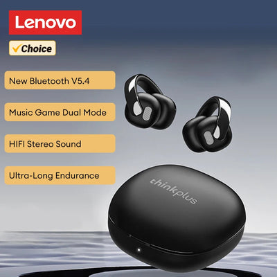 Original Lenovo LP38 OWS Wireless Bluetooth V5.4 Earphones Ear Clip Smart Noise Cancellation Game Earbuds HD Call Touch Headset