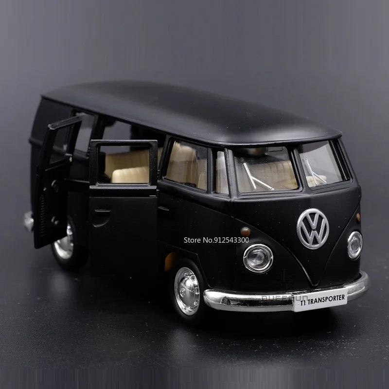 1/36 Diecasts Volkswagen Miniature Cars VW T1 Bus Toys Alloy Diecasts Scale Metal Collection Cars Models Vehicles Kids Toy Cars