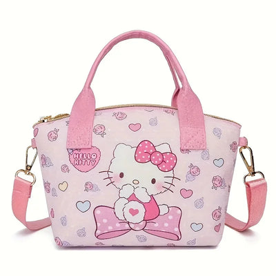 Miniso Lightweight Stylish Sanrio Handbag Cute Handbag Large-capacity Woman Convenient Shopping Bag Hellokitty Crossbody New