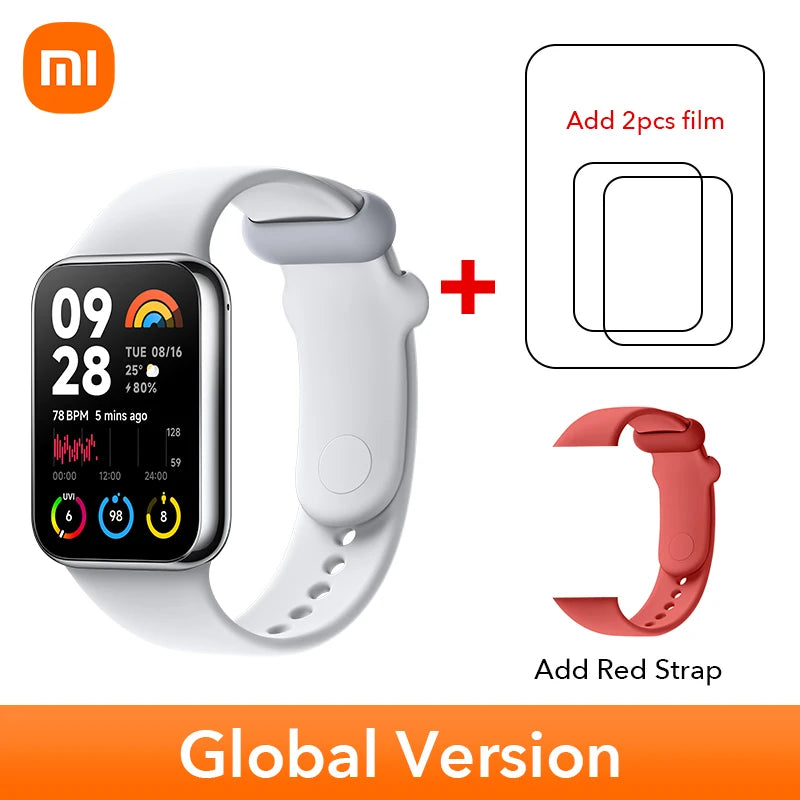 New world Premiere Global Version Xiaomi Smart Band 8 Pro 1.74”AMOLED display Built-in Up to 14-day battery life 5ATM Water