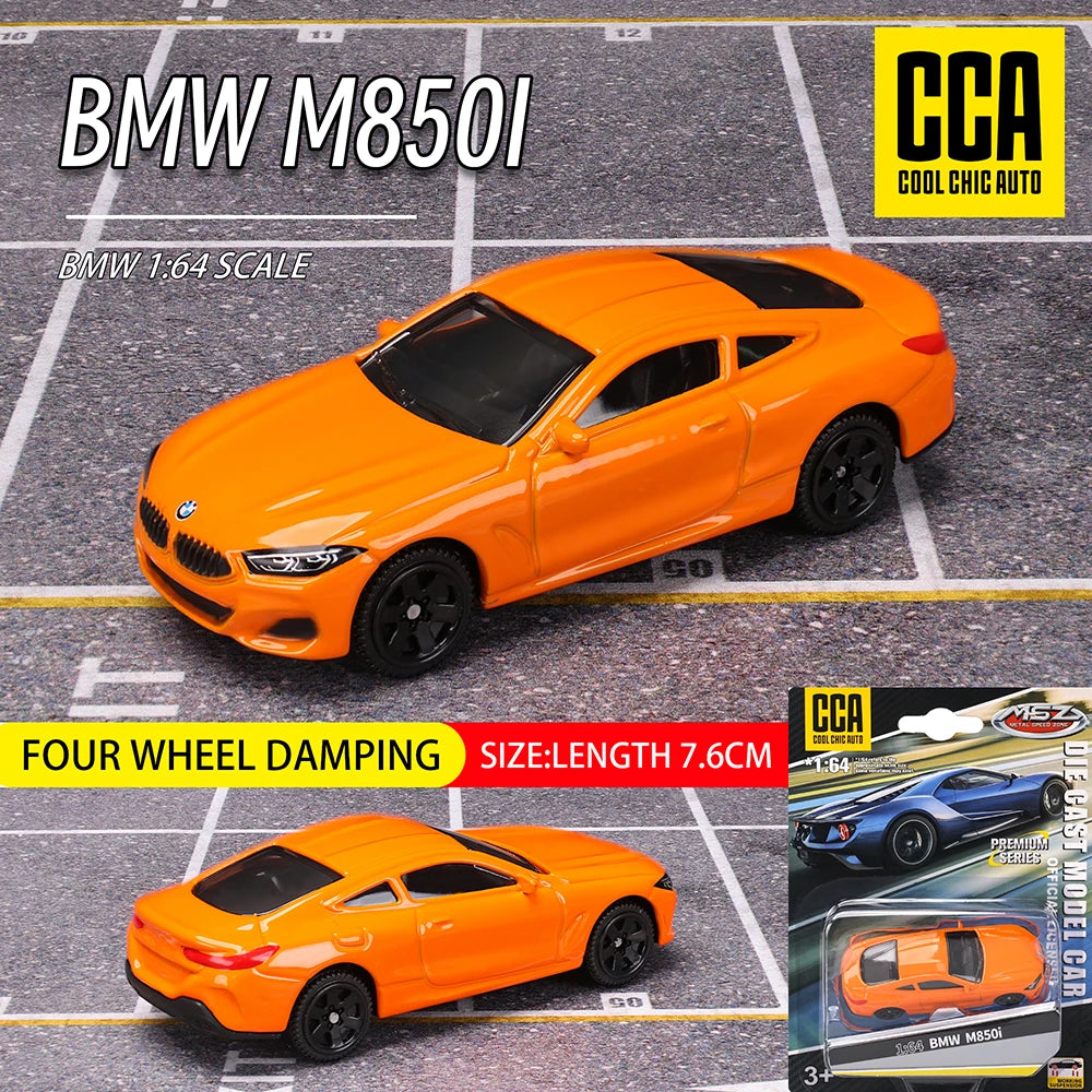 سيارة كلاسيكية من CCA MSZ بمقياس 1:64 من طراز BMW M4/M4 GT3/Z4 M40i/M850i، نموذج سيارة ثابت مصنوع من سبائك معدنية، مجموعة نماذج سيارات هدية