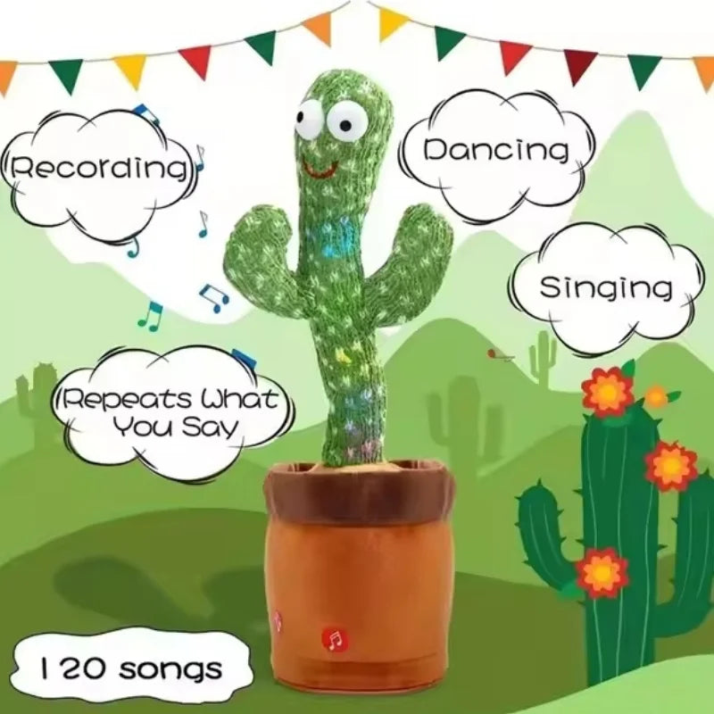 1 Piece -Talking And Dancing Cactus Toy For Baby Boys And Girls,Singing Imitation Recording,Gift That Can Talk To You Repeatedly