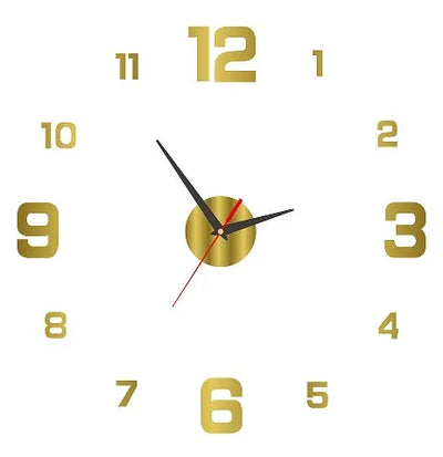 2023 Modern Design Large Wall Clock 3D DIY Quartz Clocks Fashion Watches Acrylic Mirror Stickers Living Room Home Decor Horloge