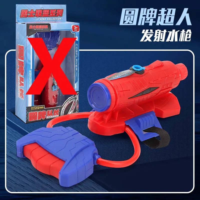 Summer New Spiderman Figure Glove Launcher Set Water Toy Kids Hero Launcher Wrist Outdoor Water Fight Toys Boy Birthday Gift