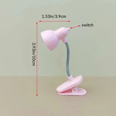 1Pcs Portable Eye-Friendly Reading Lamp - Warm & Bright Clip-On Light with Long-lasting Battery for Books and Desks