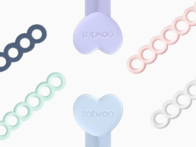 TOTWOO Candy Collection Long Distance Touch Bracelets Colorful Band Vibration & Light up Gifts for Girlfriend Pairing Jewelry