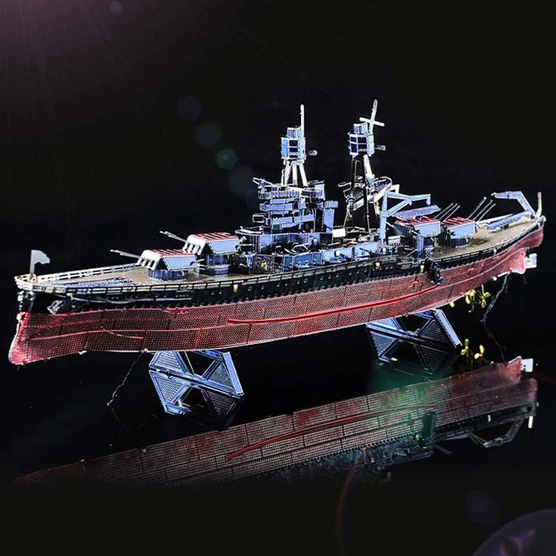 3D Metal Puzzle Multicolor Manual Black Pearl U-Boat XXI Titanic Golden Hind Famous Ship Warship Assemble Model Jigsaw Puzzles