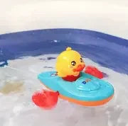 1 Pc Little Yellow Duck Kayak Toy Swimming Pool Bathroom Toy