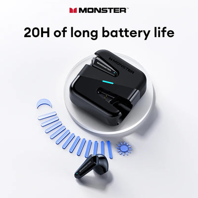 Choice Original Monster XKT01MK Ⅱ Wireless Bluetooth V5.4 Headphones HD Microphone Long Endurance Earbuds Low Latency Earphone