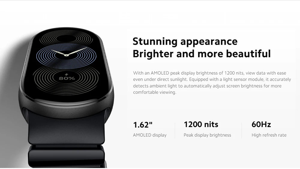 الإصدار العالمي من سوار Xiaomi Smart Band 9 مقاس 1.62 بوصة AMOLED يدعم أكثر من 150 وضعًا رياضيًا وعمر بطارية يصل إلى 21 يومًا ومراقبة النوم SpO2* سوار