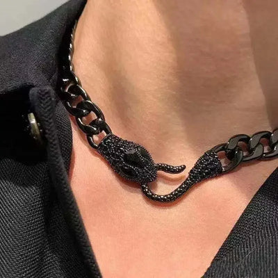 Snake Creative Jewelry Can Be Used As Necklace and Bracelet Personalized HotGirl Snake Wrap Women's Necklace Halloween Jewelry