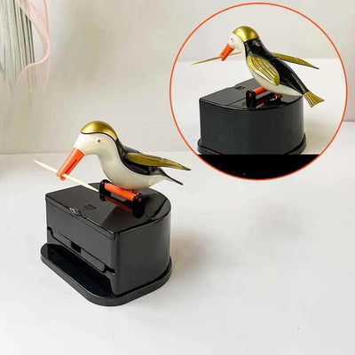 New Small Bird Toothpick Container Automatic Toothpick Dispenser Toothpick Holder Home Decoration Kitchen Accessories