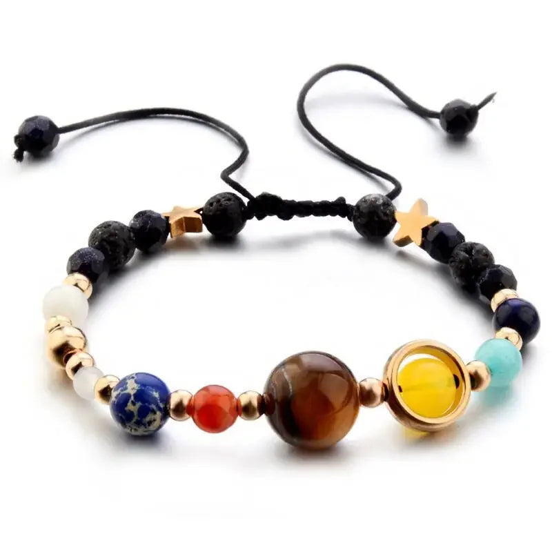 New 7 Chakra Treatment Crystal Men Bracelet Yoga Stone Adjustable Beads Bracelet Meditation Relaxation Anxiety Women's Bracele