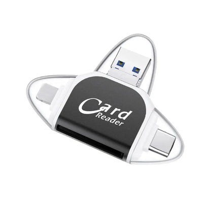 2 In 1 SD Card Reader Micro TF Adapter To View Camera Photos And Videos For Windows Mac IPhone Android