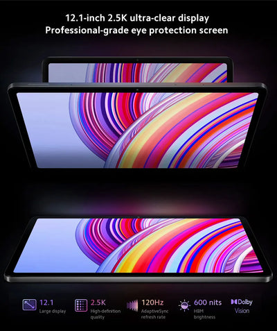 New Xiaomi Redmi Pad Pro Global Version 12.1" 120Hz LCD Display Snapdragon® 7s Gen 2 Mobile Platform 10000mAh 33W Fast Charging