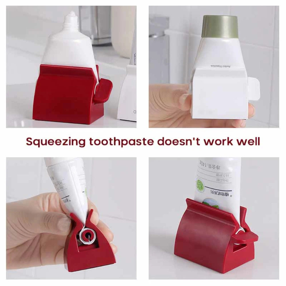 Toothpaste Squeezer Tooth Paste Holder Oral Care Bathroom Tools Tube Cosmetics Press Facial Cleanser Rolling Squeezing Dispenser