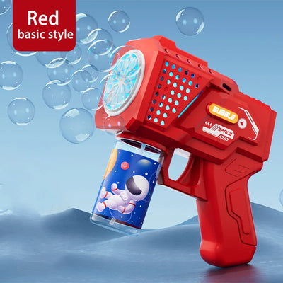 Children's Handheld Automatic Porous Space Bubble Gun Outdoor Entertainment Toy [Without Bubble Water]