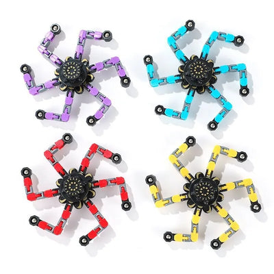 Kids Deformed Fidget Spinner Chain Toys For Children Resistance Hand Spinner Vent Toys Adult Gift