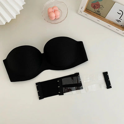 FINETOO Sexy Strapless Bras Women Wireless Bralette Soft Female Underwear Ladies Seamless Bras Invisible Bra With 2pcs Straps