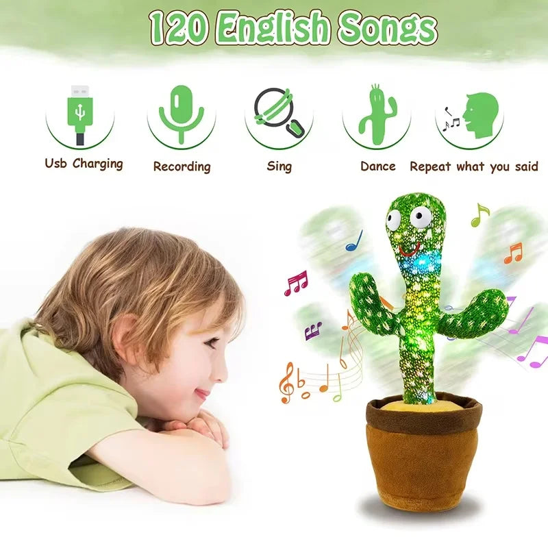 1 Piece -Talking And Dancing Cactus Toy For Baby Boys And Girls,Singing Imitation Recording,Gift That Can Talk To You Repeatedly